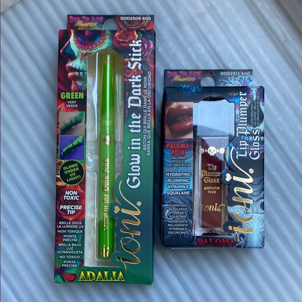 IONI Glow in the Dark Slick Pen and Lip Plumper Gloss Set